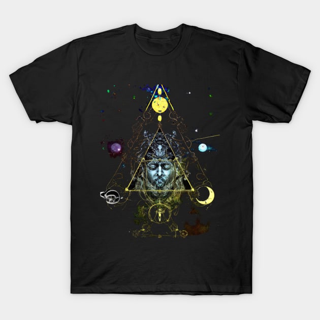 DMT God Head (without square background) T-Shirt by Trip Tank